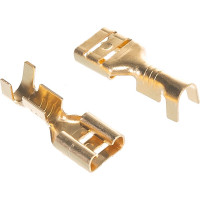 Плоский неизолированный разъем КВТ РП-М 2,5-6,3 100 шт 59139