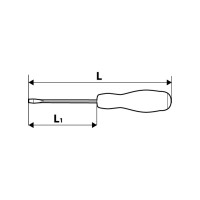 Шлицевая отвертка TOPEX 39D250