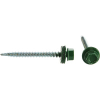 Кровельный саморез Kenner 4,8х51 RAL6002 зелёный 150шт ск516002ф