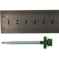 Кровельный саморез Kenner 4,8х51 RAL6002 зелёный 150шт ск516002ф