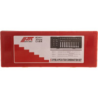 Набор торцевых головок 3/8" TORX, HEX в кейсе 41шт JTC-K3411
