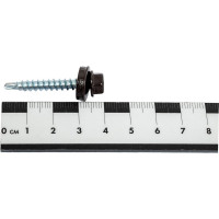 Кровельный саморез Daxmer 4,8x35 RAL 8019 сверло №1, 250шт 00000303944