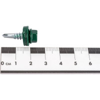 Кровельный саморез Daxmer 5,5x19 RAL 6005 сверло №3, 250 шт 00000304277