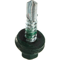 Кровельный саморез Daxmer 5,5x25 RAL 6005 сверло №3, 250 шт 00000304303