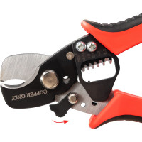 Кабельные ножницы КВТ MC-05 серия ПРОФИ для резки проводов ∅ до 11 мм с функцией снятия изоляции 69279