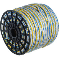 Вязаный полипропиленовый шнур, цветной, катушка 18мм х 100м Эбис 00090