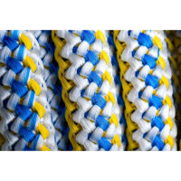 Вязаный полипропиленовый шнур, цветной, катушка 18мм х 100м Эбис 00090