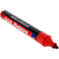 Перманентный маркер, красный, круглый наконечник 1.5-3 мм Edding E-300-2