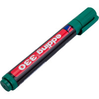 Перманентный маркер, зеленый, клиновидный наконечник 1.5-3мм Edding E-330-4