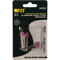 Шарошки-мини по металлу, корунд, 6 шт. FIT IT 36924