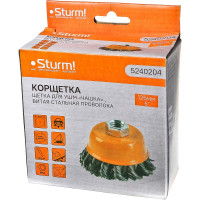 Корщетка-насадка для УШМ (125 мм; М14) Sturm 5240204