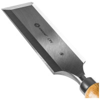 Плоская стамеска 50х140мм, CR-V, деревянная рукоятка КОБАЛЬТ 245-855