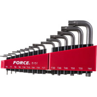 Набор Г-образных ключей FORCE Т6-Т60 15 предметов 5151