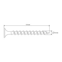 Саморез ШСГД Tech-Krep 4,8х110 100 шт, ведро 106797