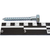 Сантехнический болт DIN 571 оцинкованный 10х80, 2шт - пакет Tech-Krep/Zitar 103883