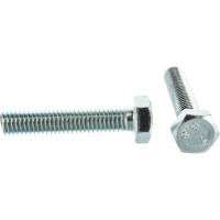 Болт DIN 933 с шестигранной головкой, оцинкованный М8х40, 25шт - коробка Tech-Krep 105210