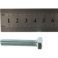 Болт DIN 933 с шестигранной головкой, оцинкованный М8х40, 25шт - коробка Tech-Krep 105210