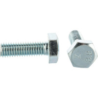 Болт DIN 933 с шестигранной головкой, оцинкованный М10х30, 20шт - коробка Tech-Krep 105215