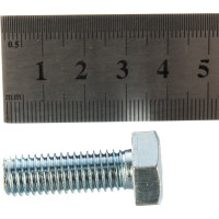 Болт DIN 933 с шестигранной головкой, оцинкованный М10х30, 20шт - коробка Tech-Krep 105215