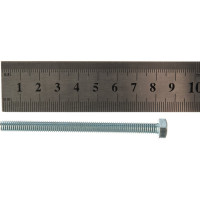 Болт DIN 933 с шестигранной головкой, оцинкованный М6х80, 40шт - коробка Tech-Krep 126504