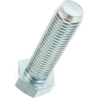 Болт DIN 933 с шестигранной головкой, оцинкованный М20х70, 6шт - коробка Tech-Krep 126543