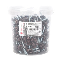 Кровельный саморез Tech-Krep КР сверло 4,8х28 RAL-8017 шоколадно-коричневый 300 шт, ведро 103180