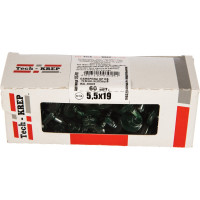 Кровельный саморез Tech-Krep КР сверло 5,5х19 RAL-6005 тёмно-зеленый 60 шт, коробка с окном 125701