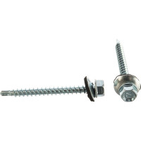 Кровельный саморез Tech-Krep КР ZP сверло 4,8х51 40 шт, коробка с окном 112027