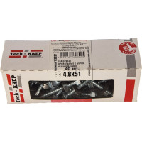 Кровельный саморез Tech-Krep КР ZP сверло 4,8х51 40 шт, коробка с окном 112027