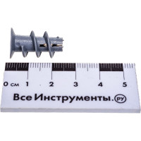 Пластиковый дюбель для ГКЛ со сверловой насадкой 200шт - коробка Tech-Krep TT-22 117981