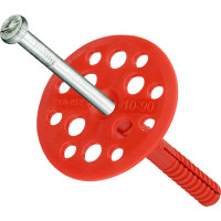 Дюбель для теплоизоляции с металлическим гвоздём 10х90, 50шт - пакет Tech-Krep 101886