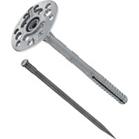 Дюбель для теплоизоляции с пластиковым гвоздём 10х120, 1000шт - накл. Tech-Krep IZO 124885