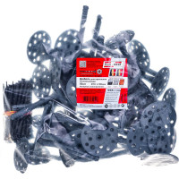 Дюбель для теплоизоляции с пластиковым гвоздём 10х100, 50шт - пакет Tech-Krep 101708