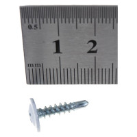 Саморез Tech-Krep/Zitar ШСММ сверло 4,2х16 белый KP RAL 9003 20 шт, пакет 125523