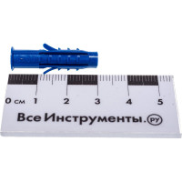 Распорный дюбель Чапай 6х30 шипы+усы, полипропилен 100шт - пакет Tech-Krep 117854