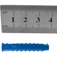 Распорный дюбель Чапай 6х40 шипы+усы, полипропилен 100шт - пакет Tech-Krep 117855