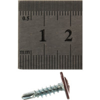 Саморез Tech-Krep ШСММ сверло 4,2х16 темно-красный KP RAL 3005 200 шт, ведро малое 125498