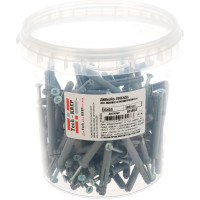 Дюбель-гвоздь 6х60 потайная манжета, полипропилен 100шт - ведро Tech-Krep 101468