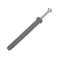 Дюбель-гвоздь 6х60 потайная манжета, полипропилен 40шт - коробка Tech-Krep 112712