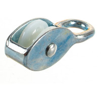 Одинарный оцинкованный блок для троса, нейлоновый шкив 25мм 1шт - ярлык Tech-Krep 112742