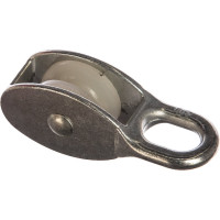 Одинарный оцинкованный блок для троса, нейлоновый шкив 30мм 1шт - ярлык Tech-Krep 112743