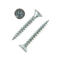 Универсальные саморезы Zitar 25x3,5 мм 200 шт оцинкованные коробка с окном Tech-Kr 102170