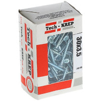 Универсальные саморезы Zitar 30x3,5 мм 200 шт оцинкованные коробка с окном Tech-Kr 102171