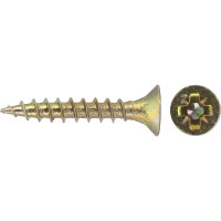 Универсальный саморез Tech-Krep 25х2,5 мм 200 шт желтый, коробка с окном 102222