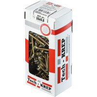 Универсальный саморез Tech-Krep 35х5,0 мм 200 шт желтый, коробка с окном 102261