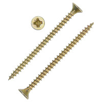 Универсальный саморез Tech-Krep 50х3,5 мм 200 шт желтый, коробка с окном 102238