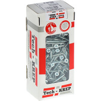 Универсальный саморез Tech-Krep 45х4,0 мм 200 шт оцинкованный, коробка с окном 102183