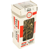 Универсальный саморез Tech-Krep 60х4,0 мм 200 шт желтый, коробка с окном 102248