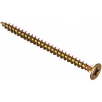 Универсальный саморез Tech-Krep 60х4,5 мм 150 шт желтый, коробка с окном 102257