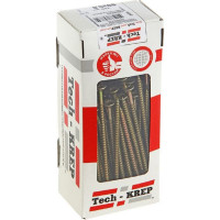 Универсальный саморез Tech-Krep 90х5,0 мм 100 шт желтый, коробка с окном 102267